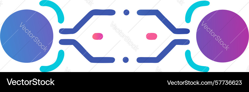 Abstract data flow connection digital network Vector Image