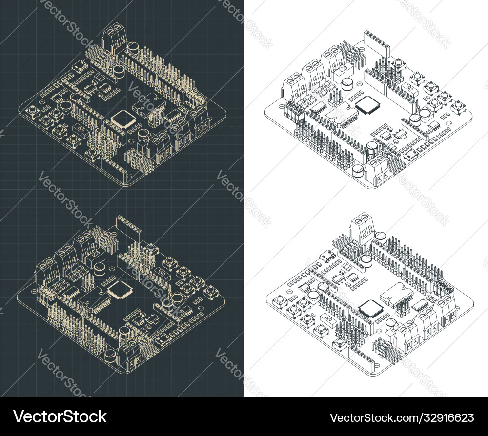 Arduino RoMeo V2 Robotics Controller vector image