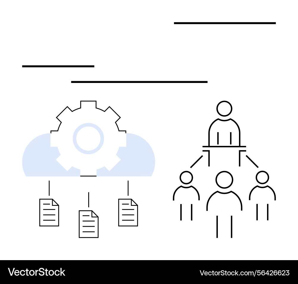 Cloud-based workflow automation with hierarchical Cloud-based workflow automation with hierarchical Vector Image