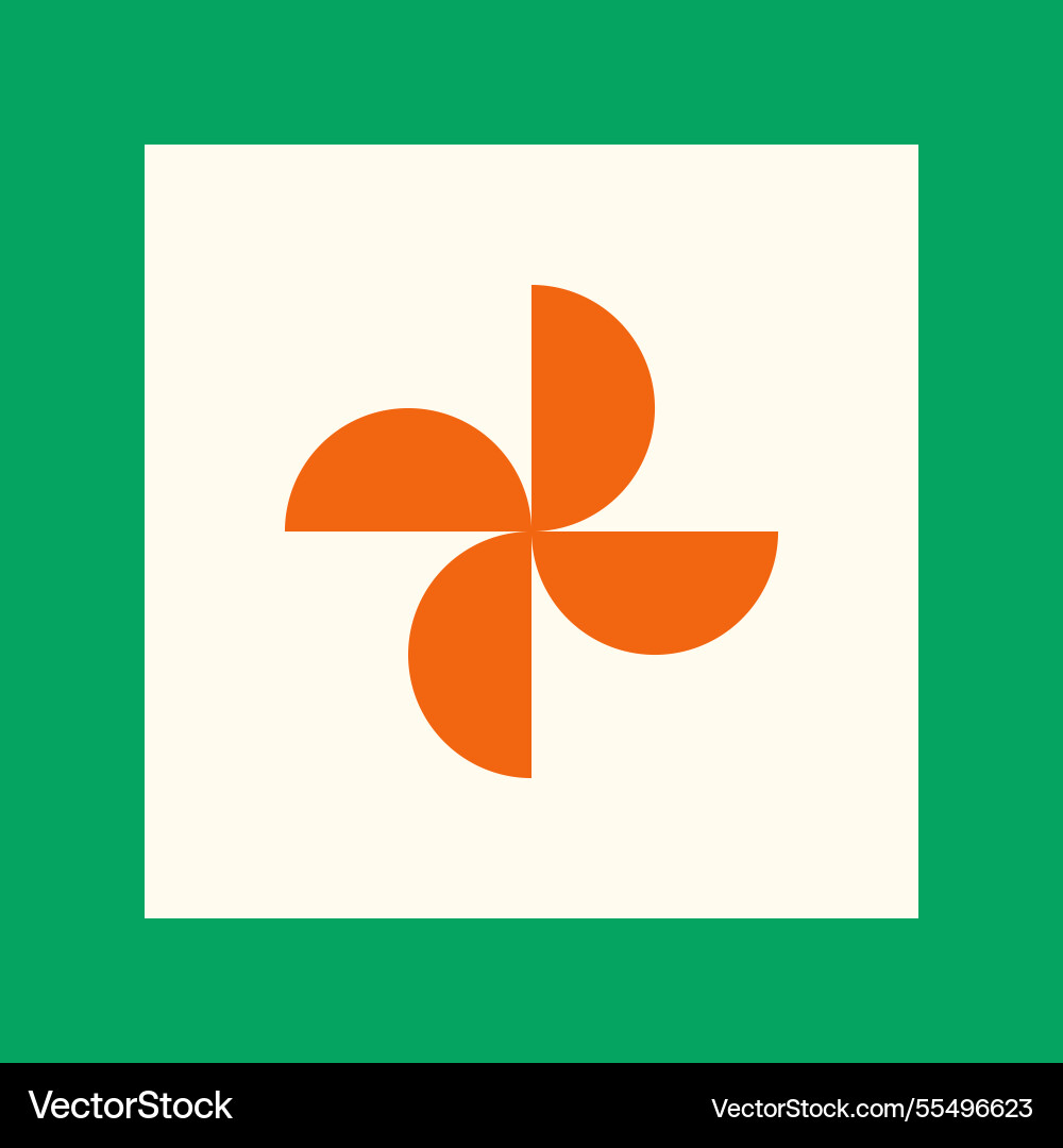 Colorful abstract brutalist shape Vector Image