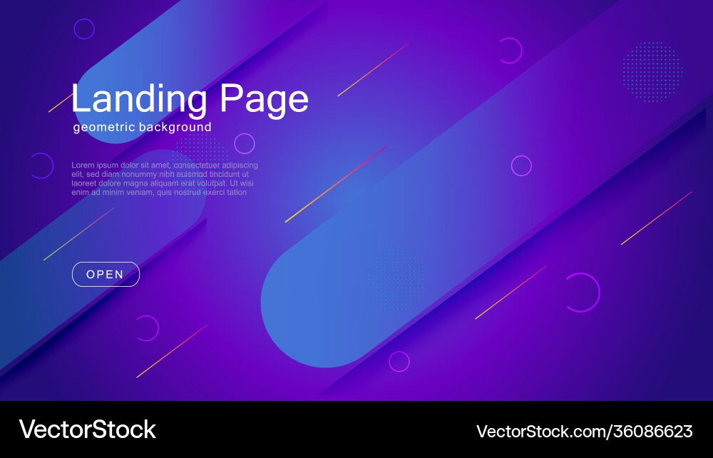 Dynamic Geometric Background - Shapes & Color vector image