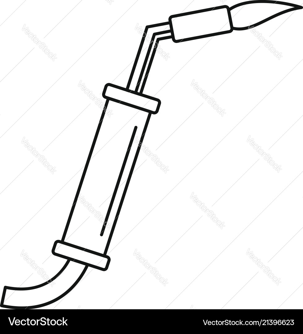 Gas welding icon outline style Vector Image
