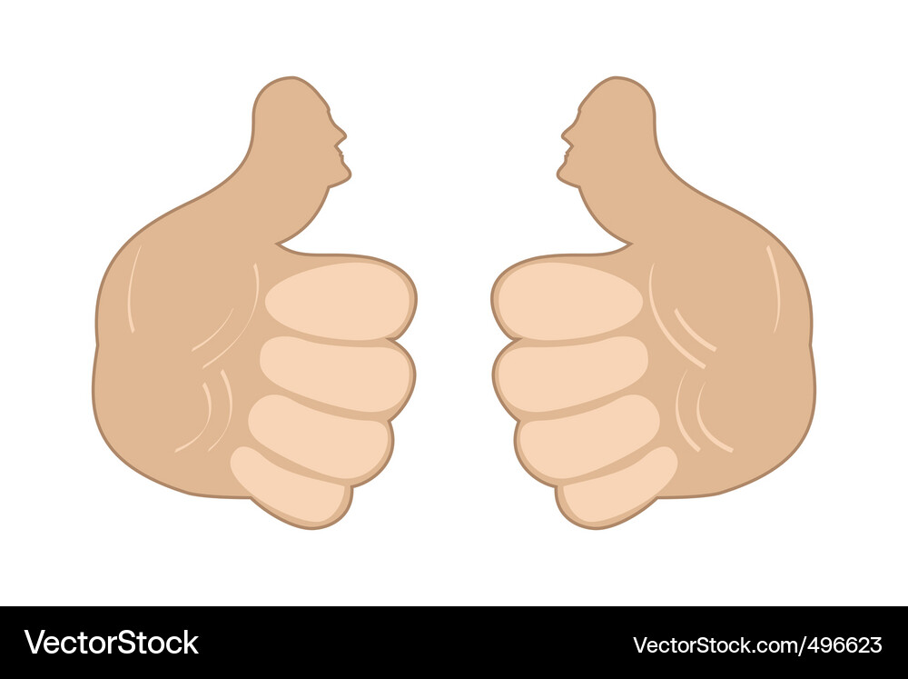 Thumbs up Vector Image