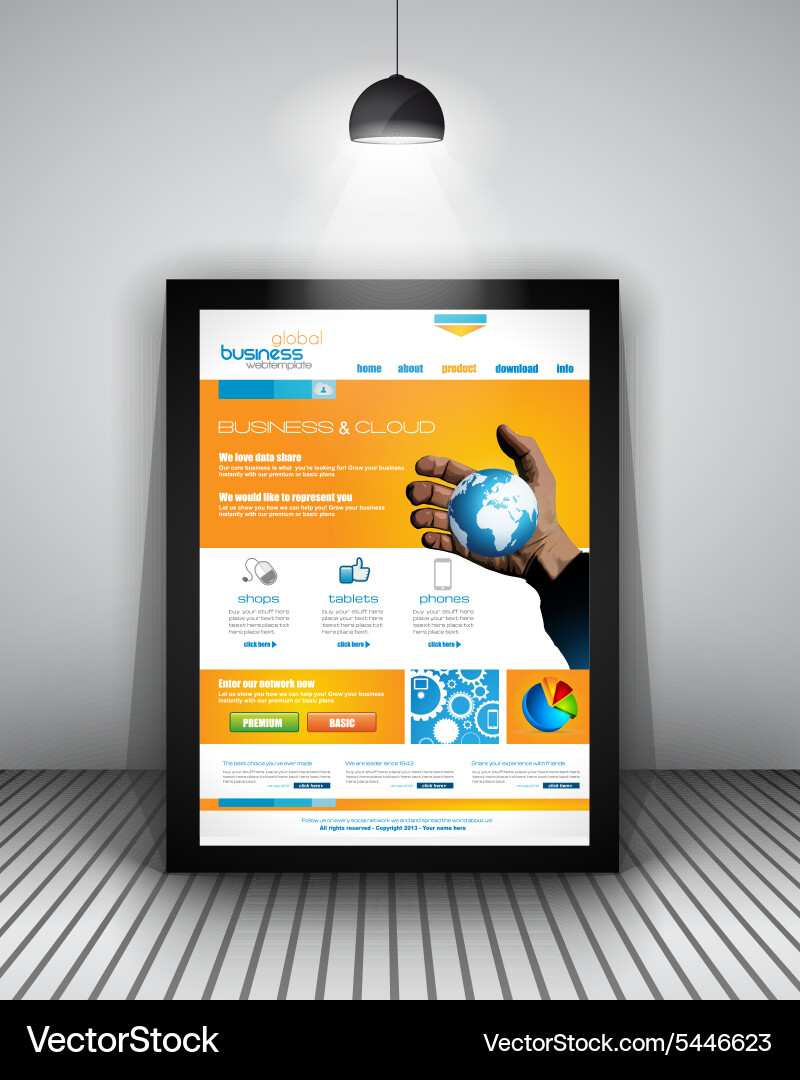 Ui flat design elements for wui Vector Image