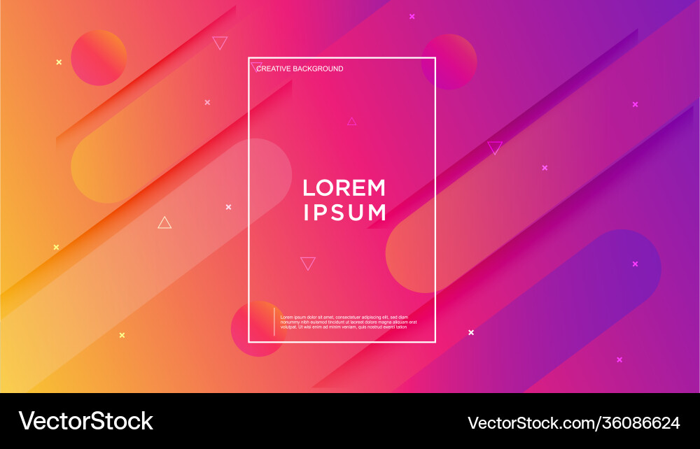 Dynamic Geometric Background Vector Image