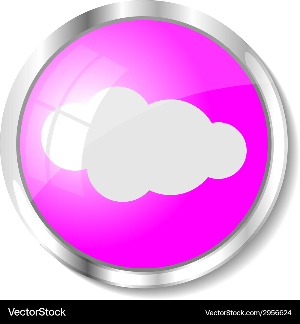 Pink web button Vector Image