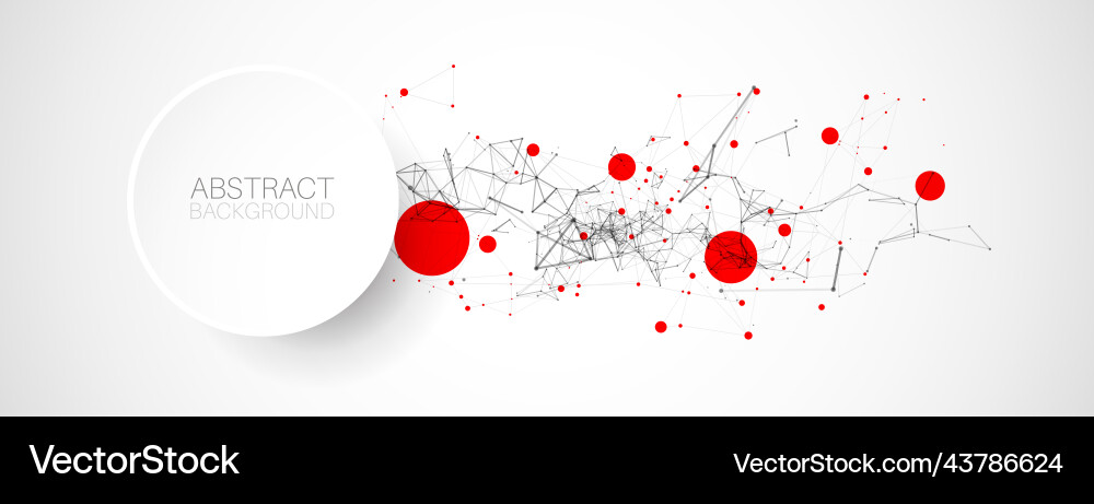 Sci-Tech Network Background vector image