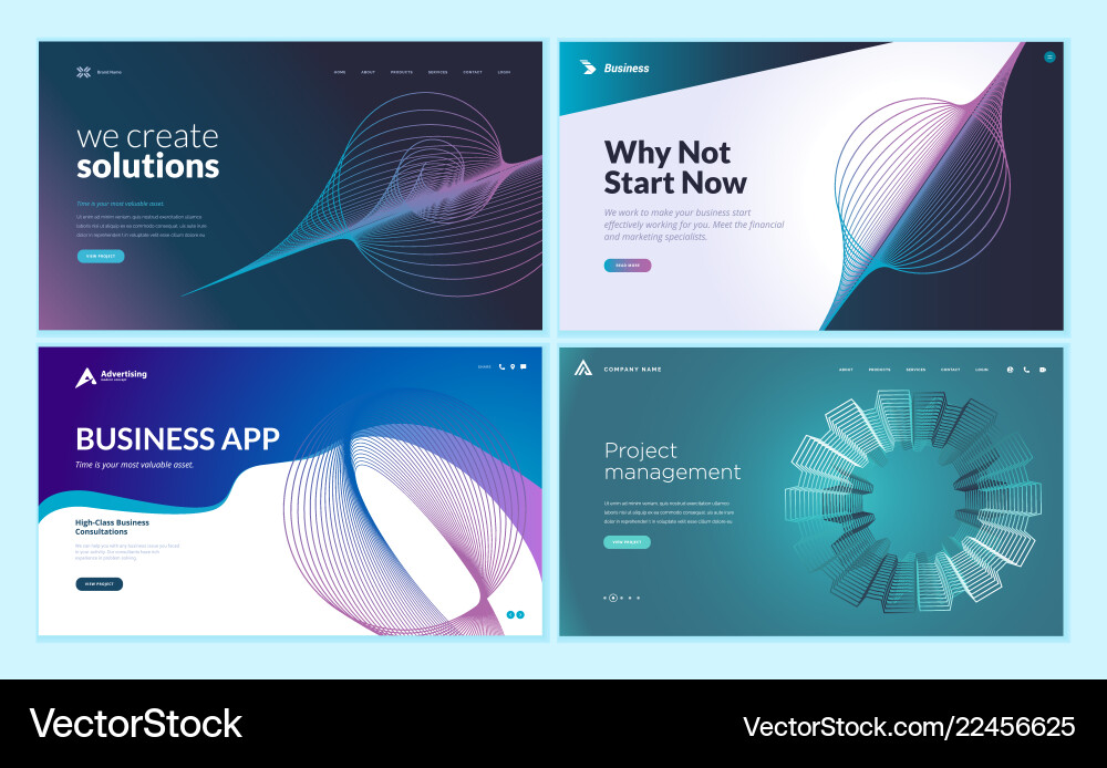 Abstract Background Web Templates vector image