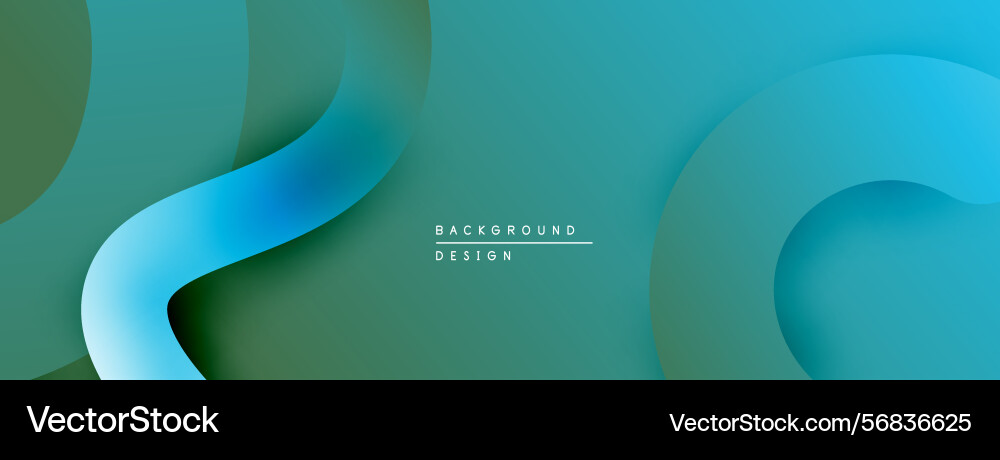 Abstract layers create flowing shapes gradient Abstract layers create flowing shapes gradient Vector Image
