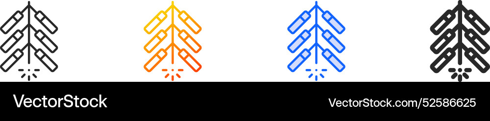 Firecracker iconthin linear gradient blue stroke Firecracker iconthin linear gradient blue stroke Vector Image