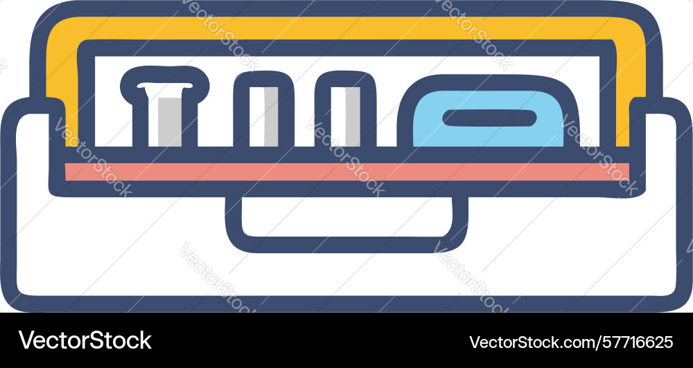 Lab instruments tool box icon design generative ai vector image