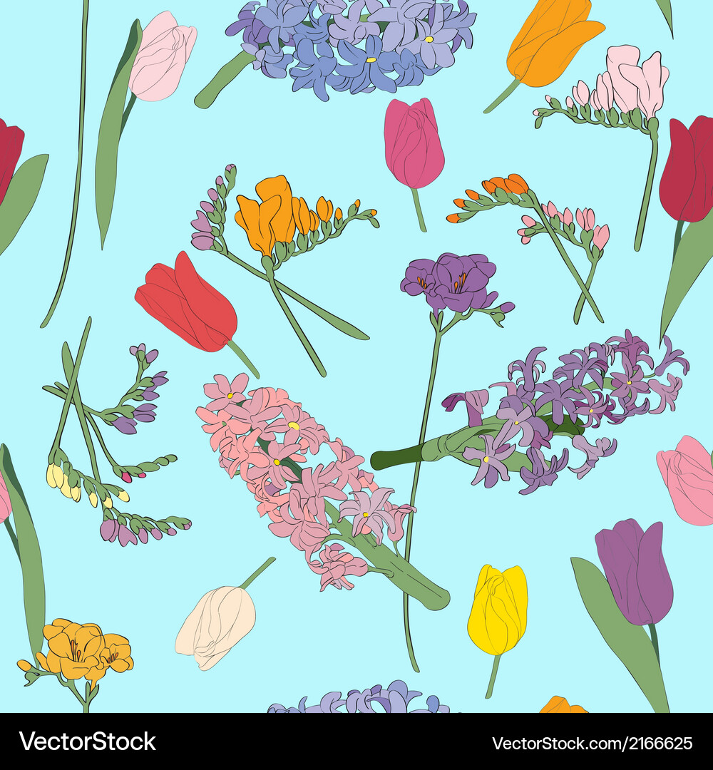 Spring pattern Vector Image
