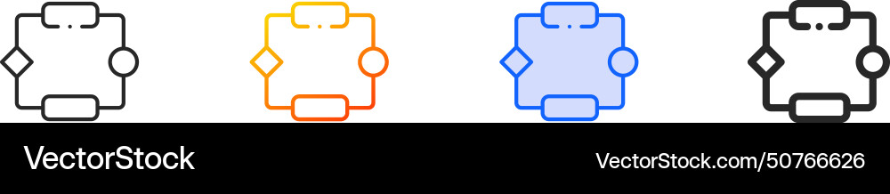 Algorithms iconthin linear gradient blue stroke Algorithms iconthin linear gradient blue stroke vector image