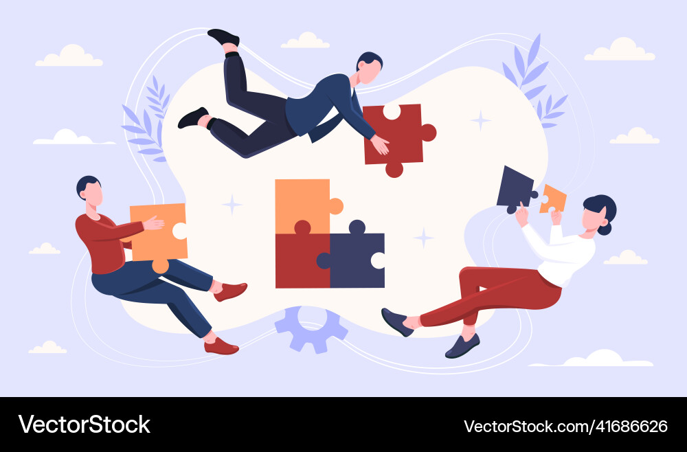 Concept of collaboration vector image