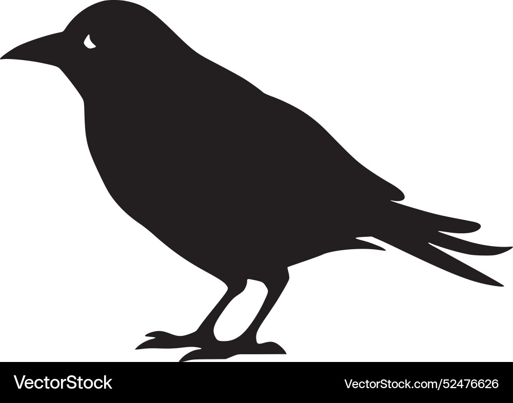 Crow - minimalistisches und flaches Logo Crow - minimalistisches und flaches Logo vektorbild
