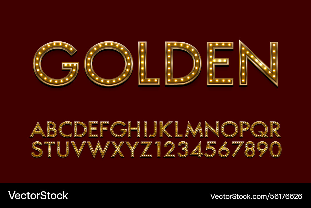 Show font set collection letters and numbers Show font set collection letters and numbers Vector Image