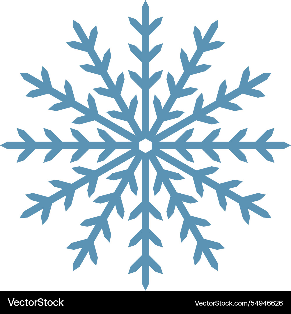Stylisierte blaue Schneeflocke mit scharfen Kanten Stylisierte blaue Schneeflocke mit scharfen Kanten vektorbild