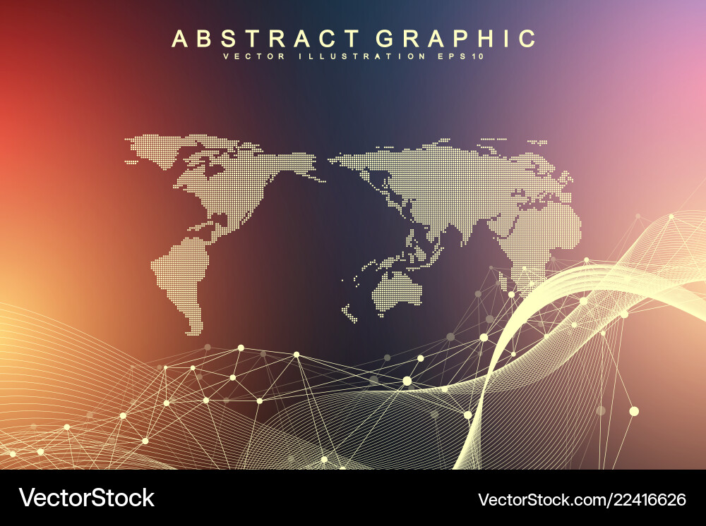 Technology abstract background with connected line Technology abstract background with connected line vector image