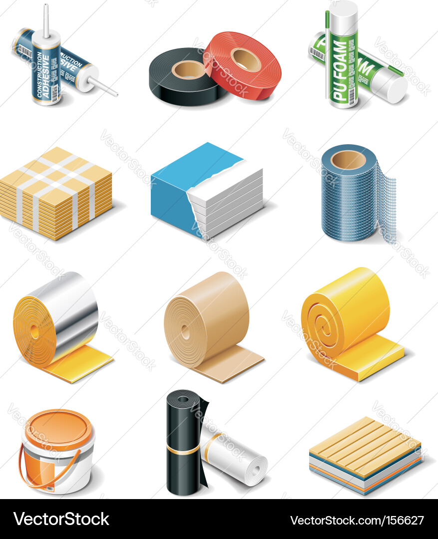 Construction Adhesives & Sealants Vector Image