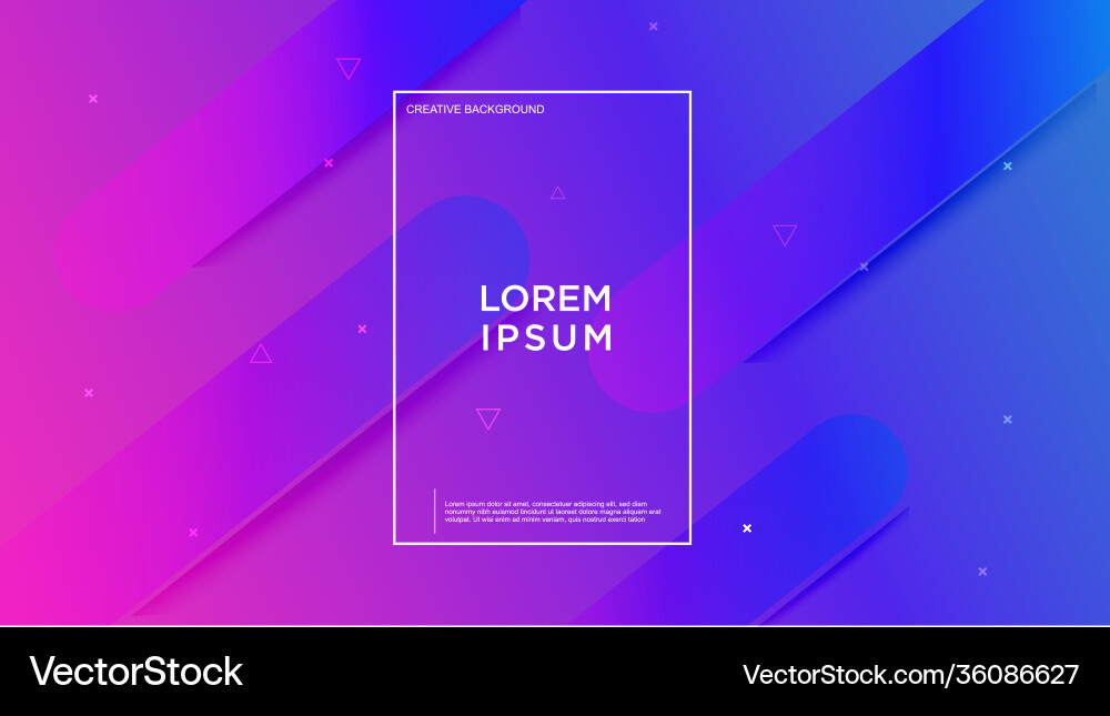 Minimal geometric background dynamic shapes Vector Image