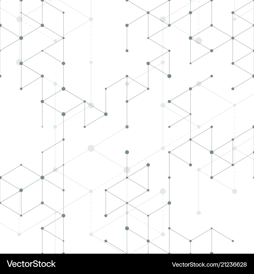 Connected Line Network Pattern vector image