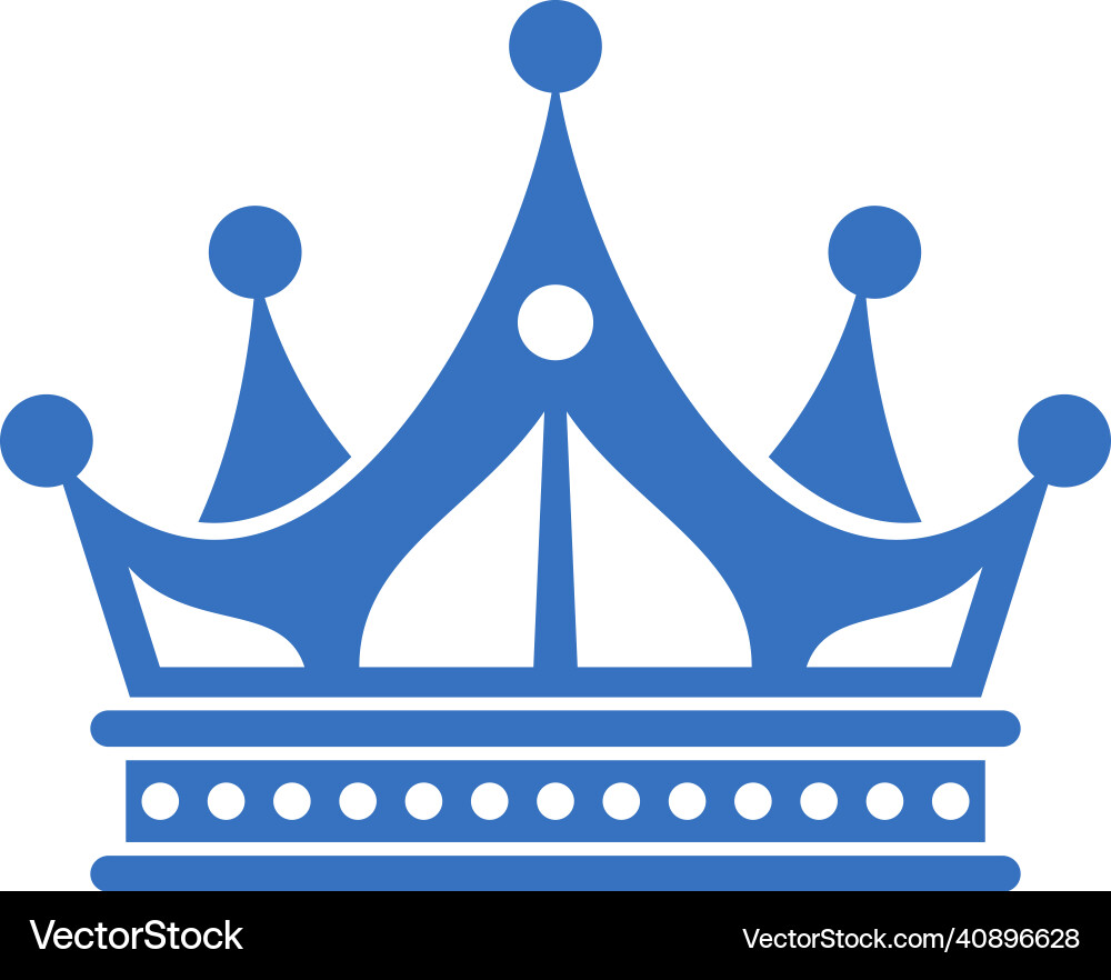 Decorative crown majestic symbol monarch Decorative crown majestic symbol monarch vector image
