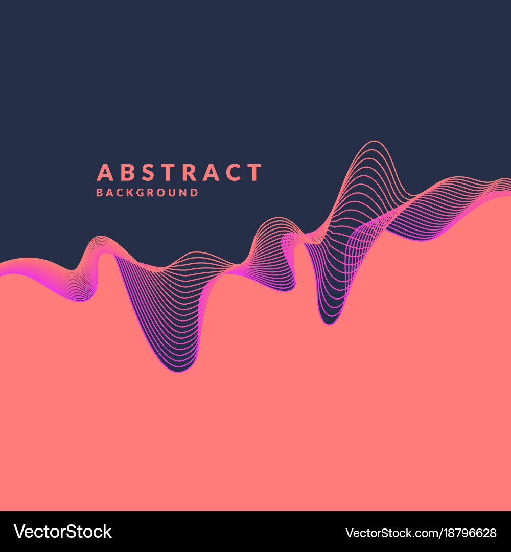 Dynamic Geometric Waves Background vector image