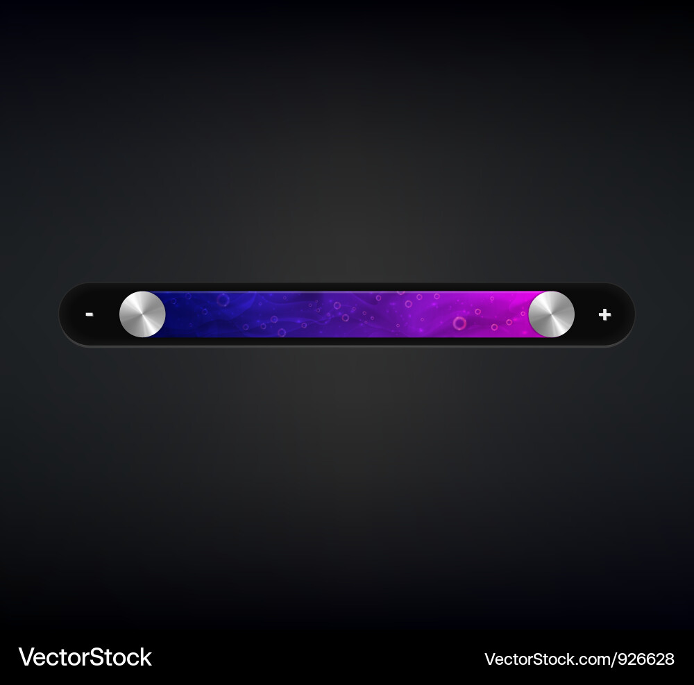 Horizontale Scrollbar UI Element vektorbild