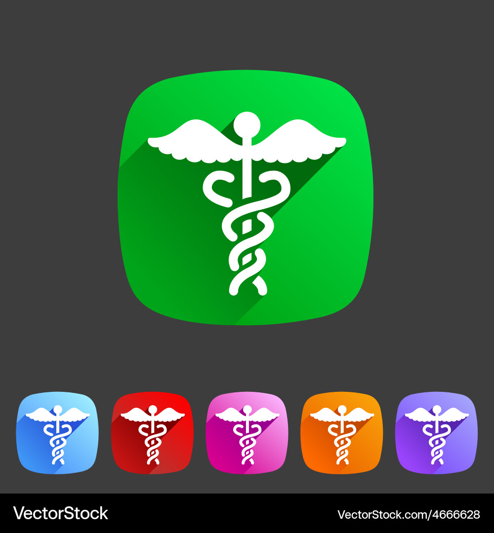 Medical Pharmacy Icon Set vector image