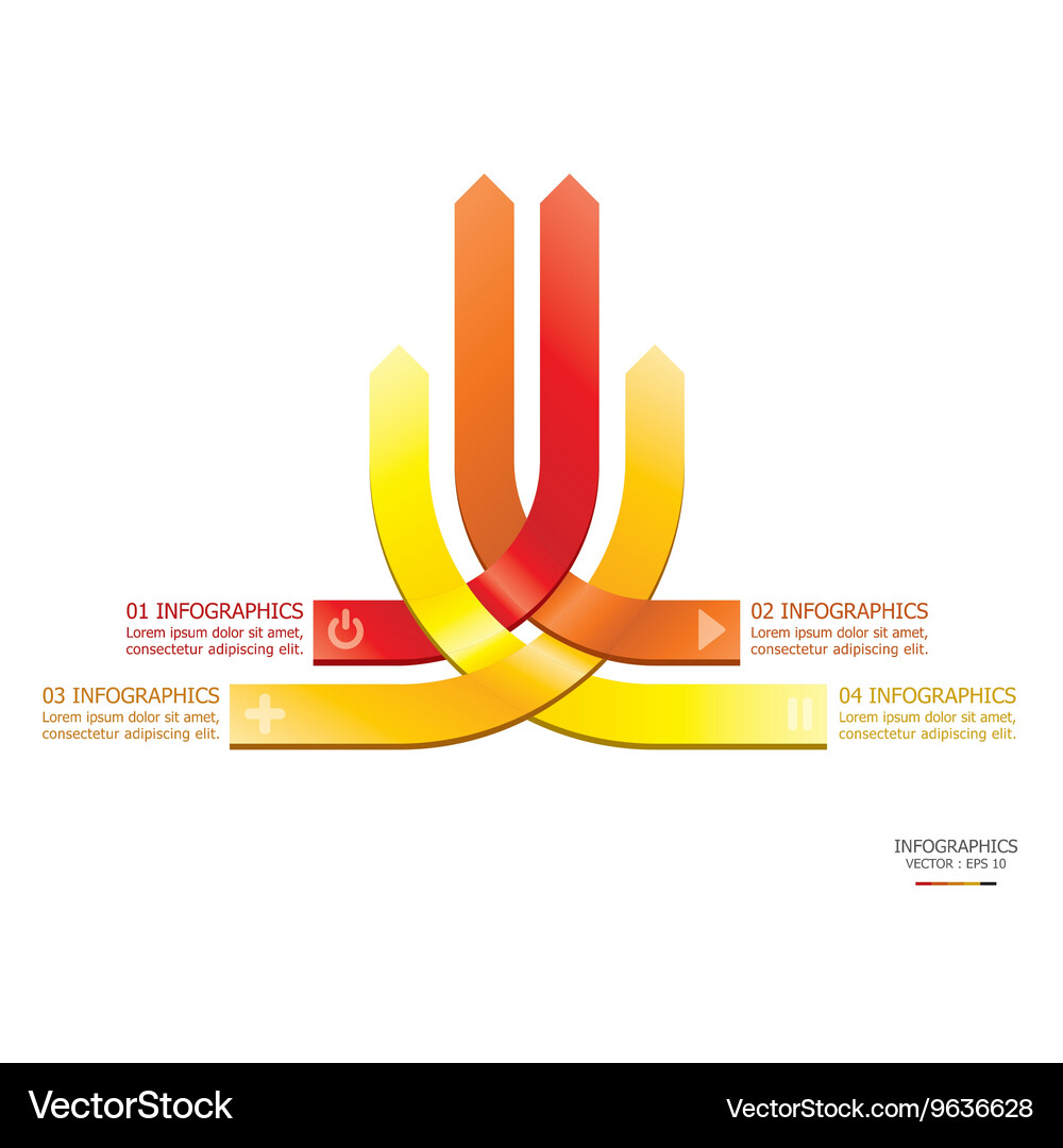 Overlap design template Vector Image