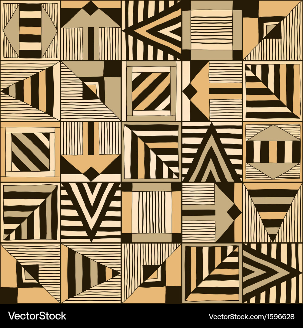 Seamless pattern with abstract elements Vector Image