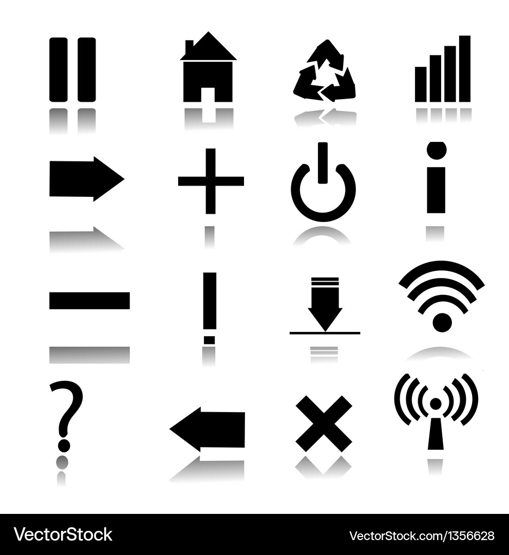 Web button set Vector Image