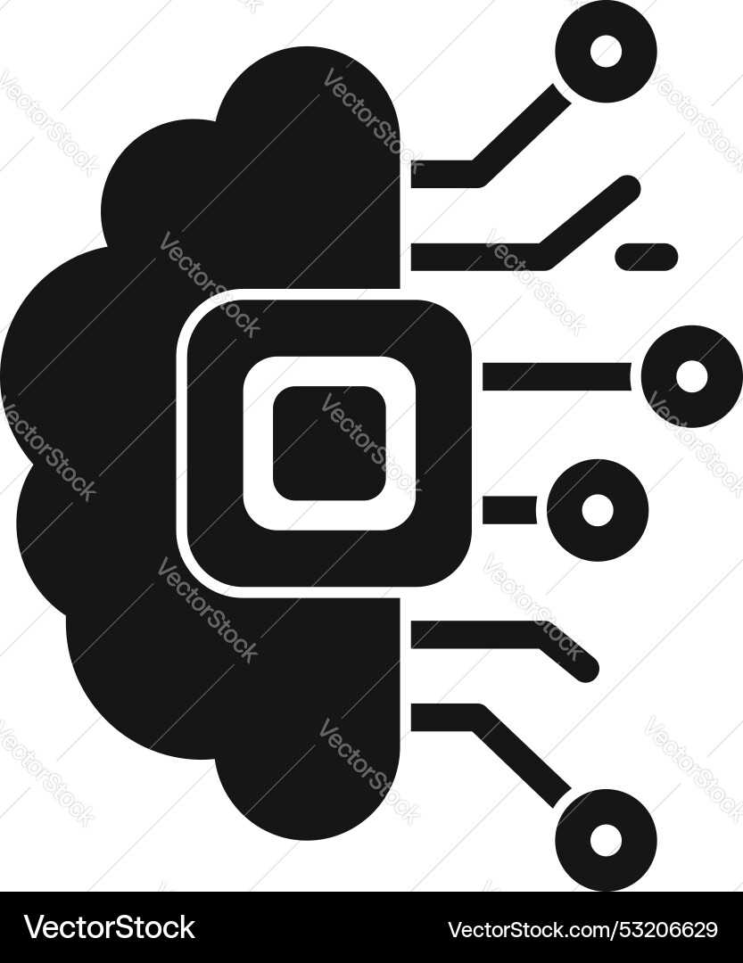 Artificial intelligence cloud computing processing Artificial intelligence cloud computing processing Vector Image