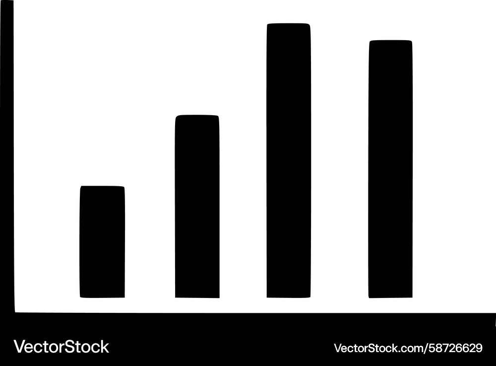 Bar graph icon Vector Image