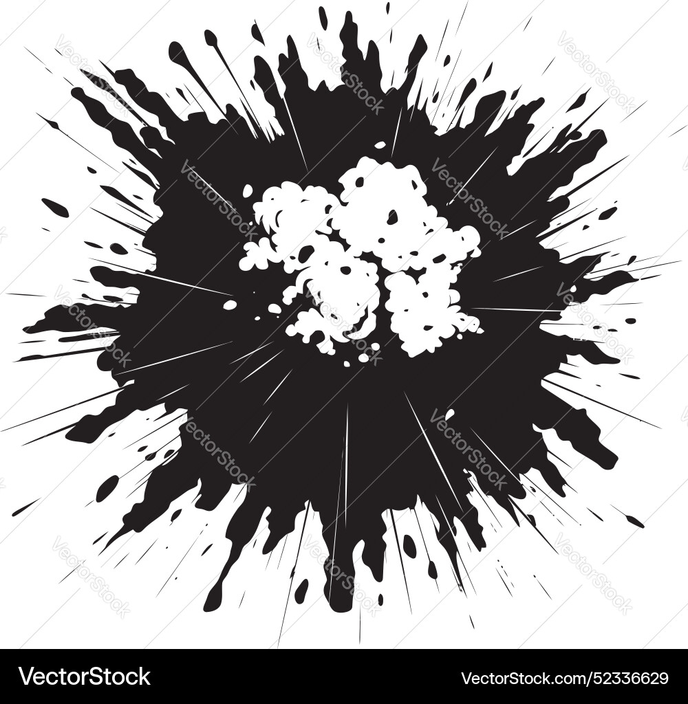 Blast o matic black dynamic explo flash Vector Image