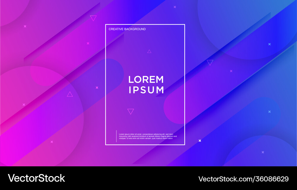 Minimal geometric background dynamic shapes Vector Image