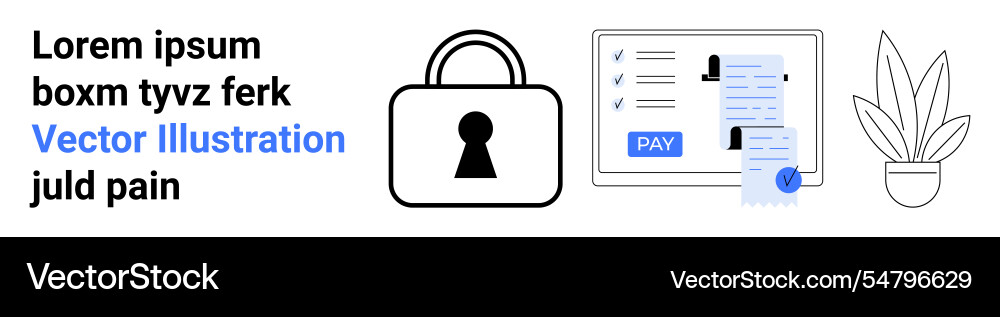 Secure online payment with personal data Secure online payment with personal data vector image