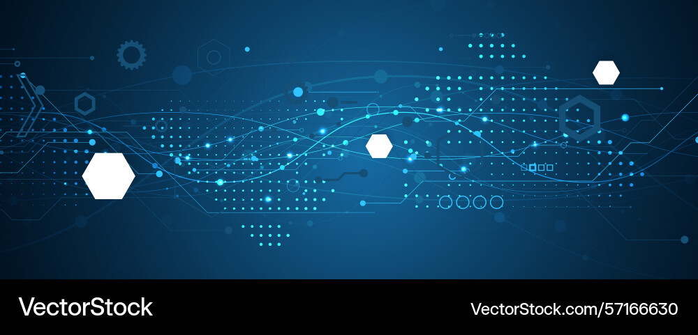 Abstract high technology and science background Vector Image