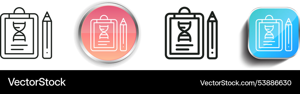 Dateien Icon dünn linear regelmäßig und Schaltfläche Stil Dateien Icon dünn linear regelmäßig und Schaltfläche Stil vektorbild
