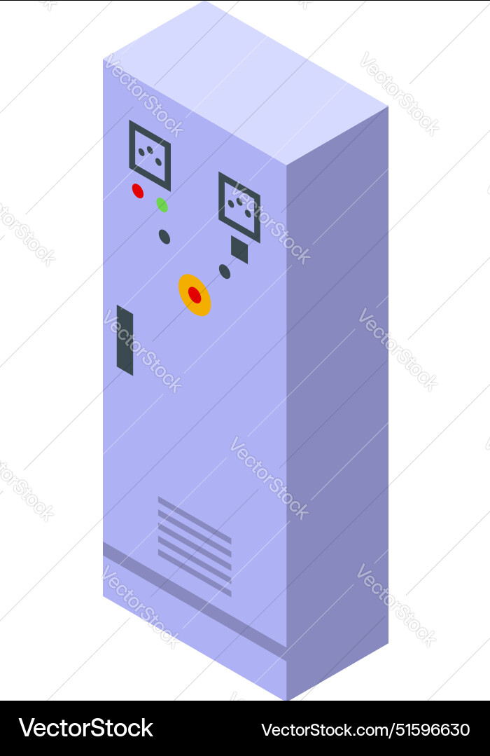 Electric panel with buttons and indicators Electric panel with buttons and indicators vector image