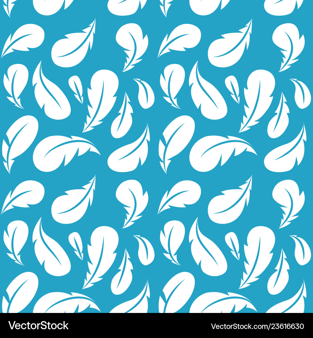 Elegant Feather Pattern Vector Image