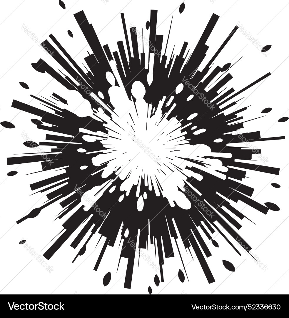 Explo flash dynamic explosion kaboom fusion Vector Image