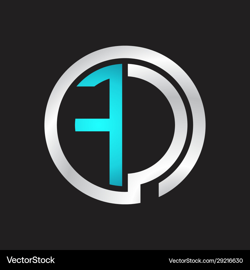 Fc initial logo linked circle monogram Vector Image