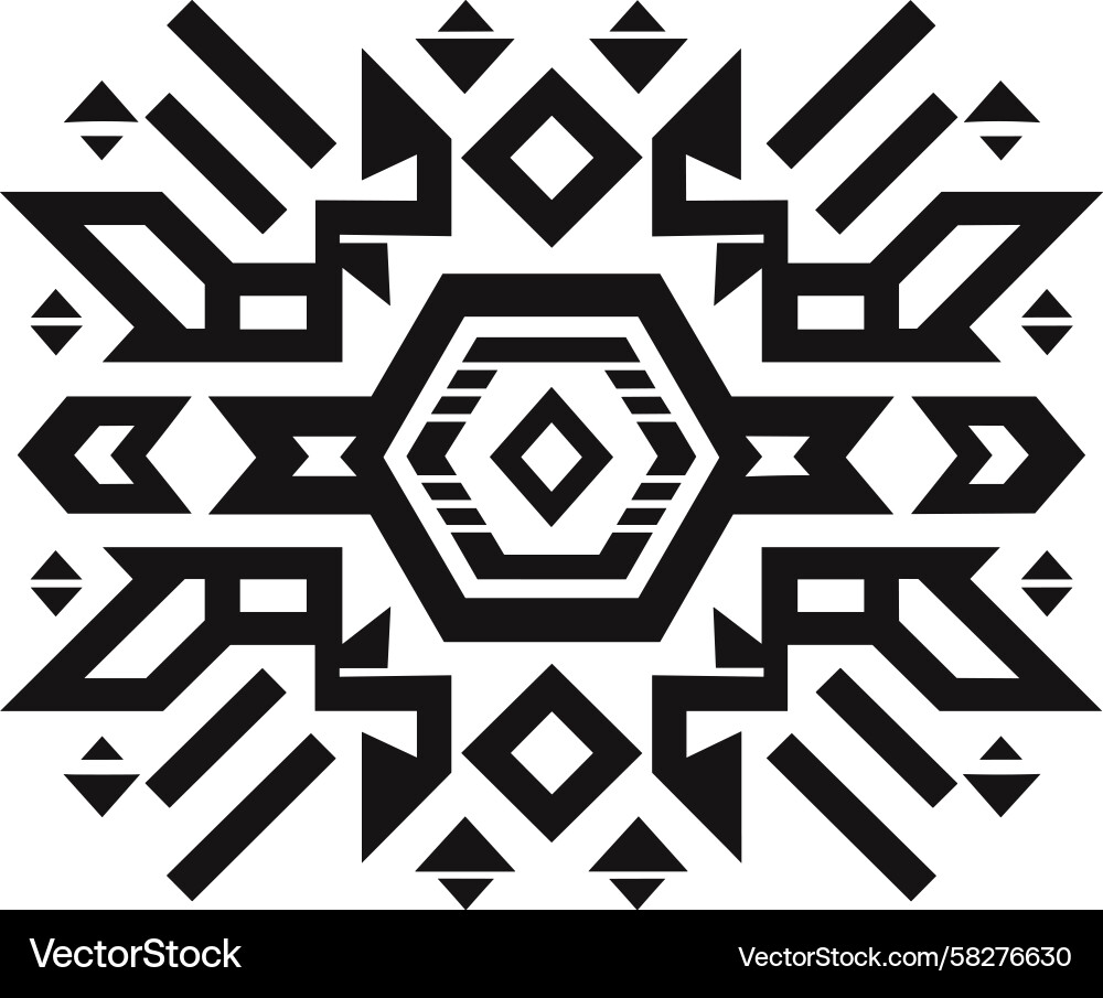Intricate Aztec Pattern Vector Image