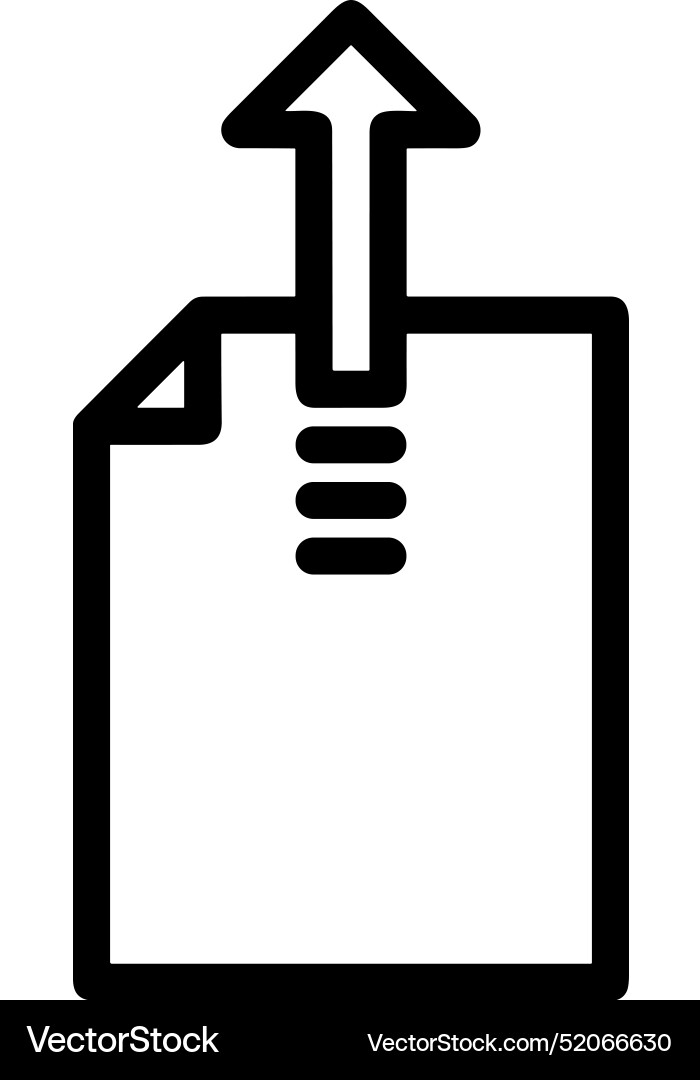 Upload outline icon symbol image Vector Image