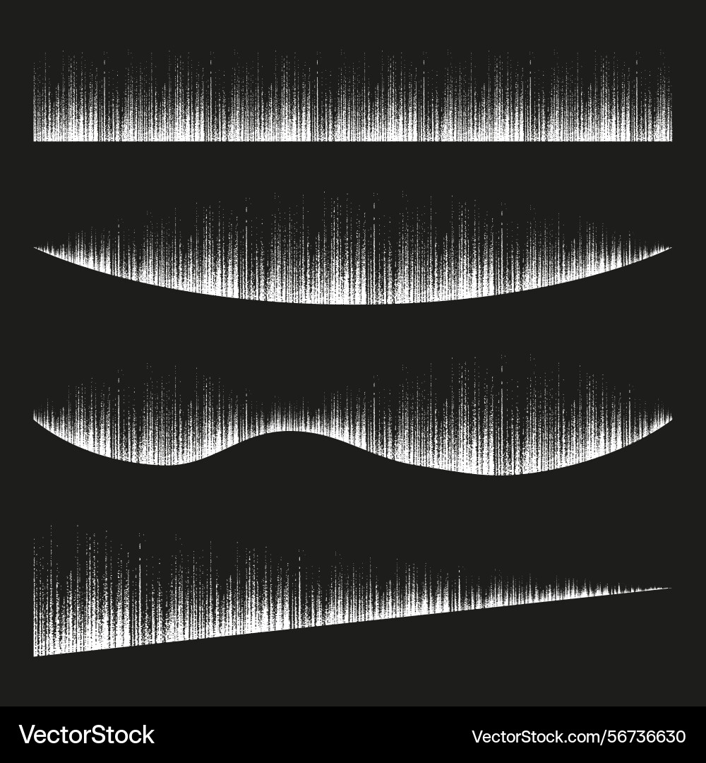 Waveform visualization sound signal pattern Waveform visualization sound signal pattern vector image