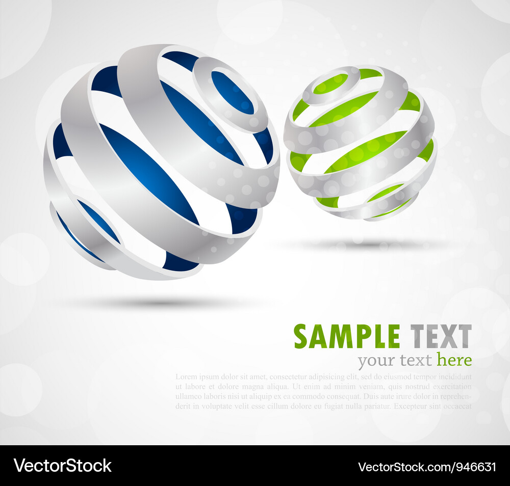 Abstract Spheres Background – Royalty-Free Vector | VectorStock