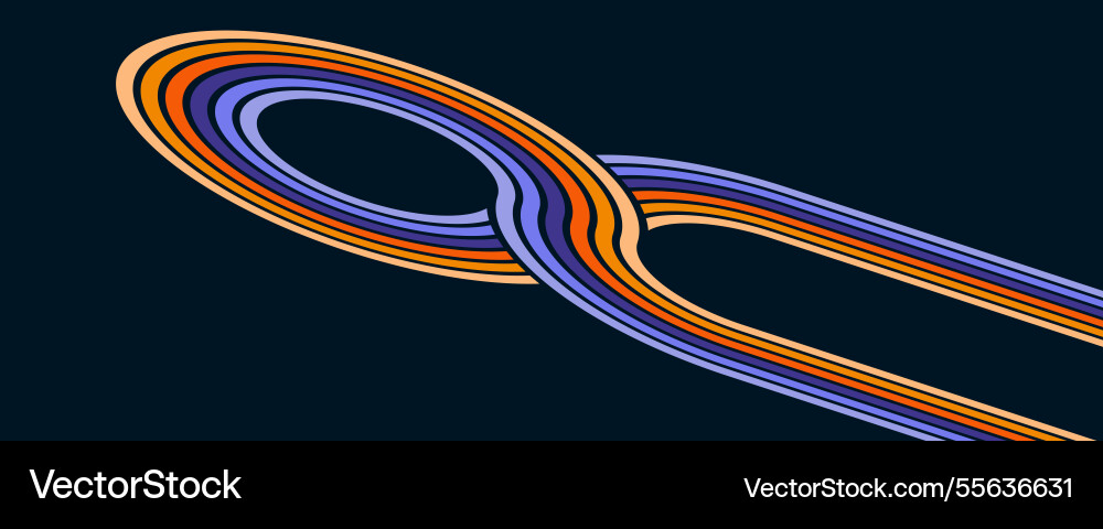 Colorful linear pattern of colored lines vector image