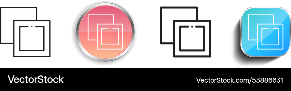 Fill icon thin linear regular and button style Vector Image