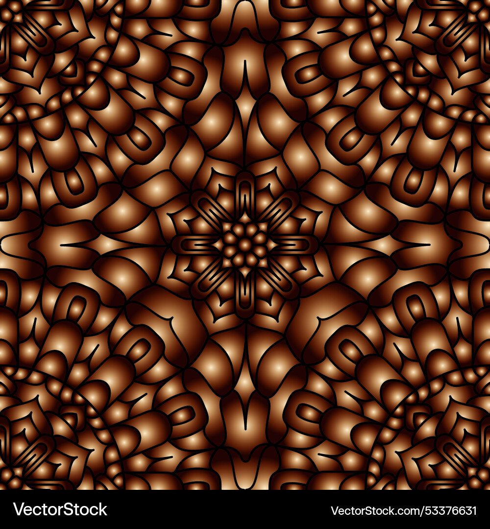Seamless abstract pattern of gradient shapes vector image